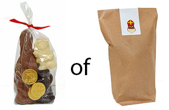 Sinterklaas eco friendly, milieuvriendelijke verpakking